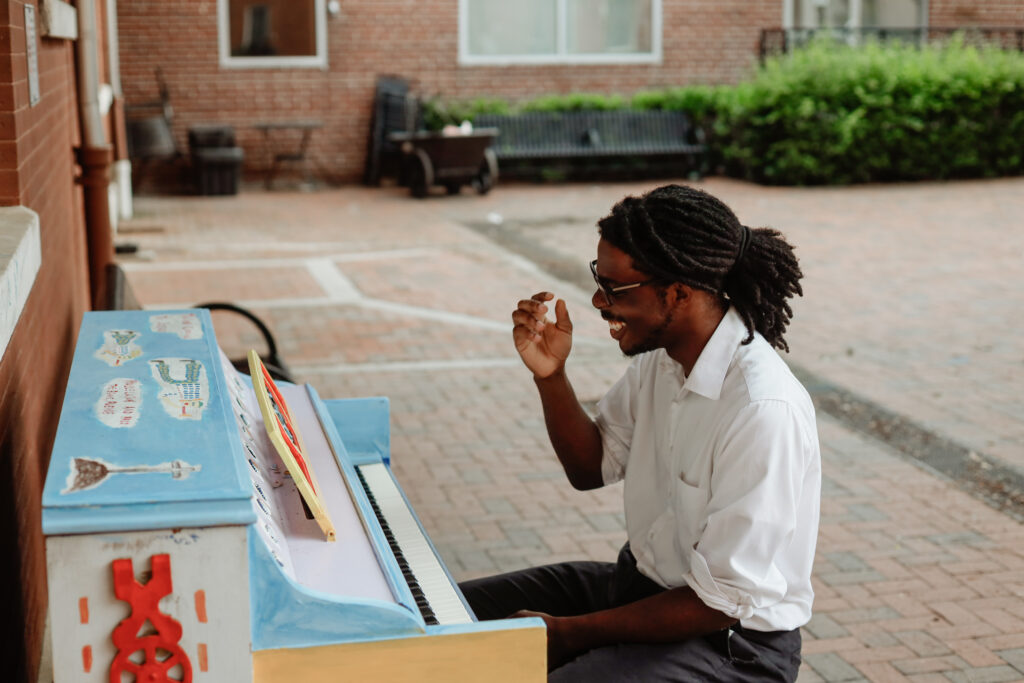 Sam Foster in downtown Marietta