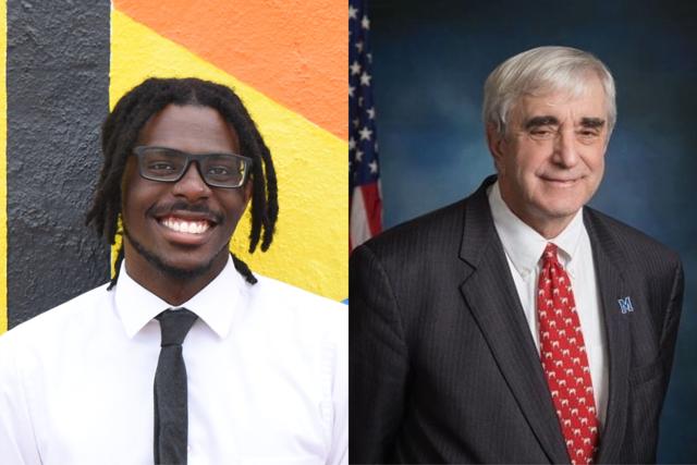 Sam Foster and Steve ‘Thunder’ Tumlin, candidates in the Marietta mayoral race